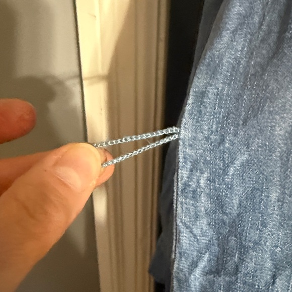 Eileen Fisher Chambray Shirt Dress Size: XS Missing belt - Picture 5 of 7